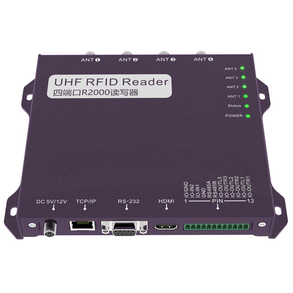 RFID超高頻讀寫器 讀卡器 4端口 UHF RFID Reader 4-port RFID超高頻讀寫器 讀卡器 4端口 UHF RFID Reader 4-port