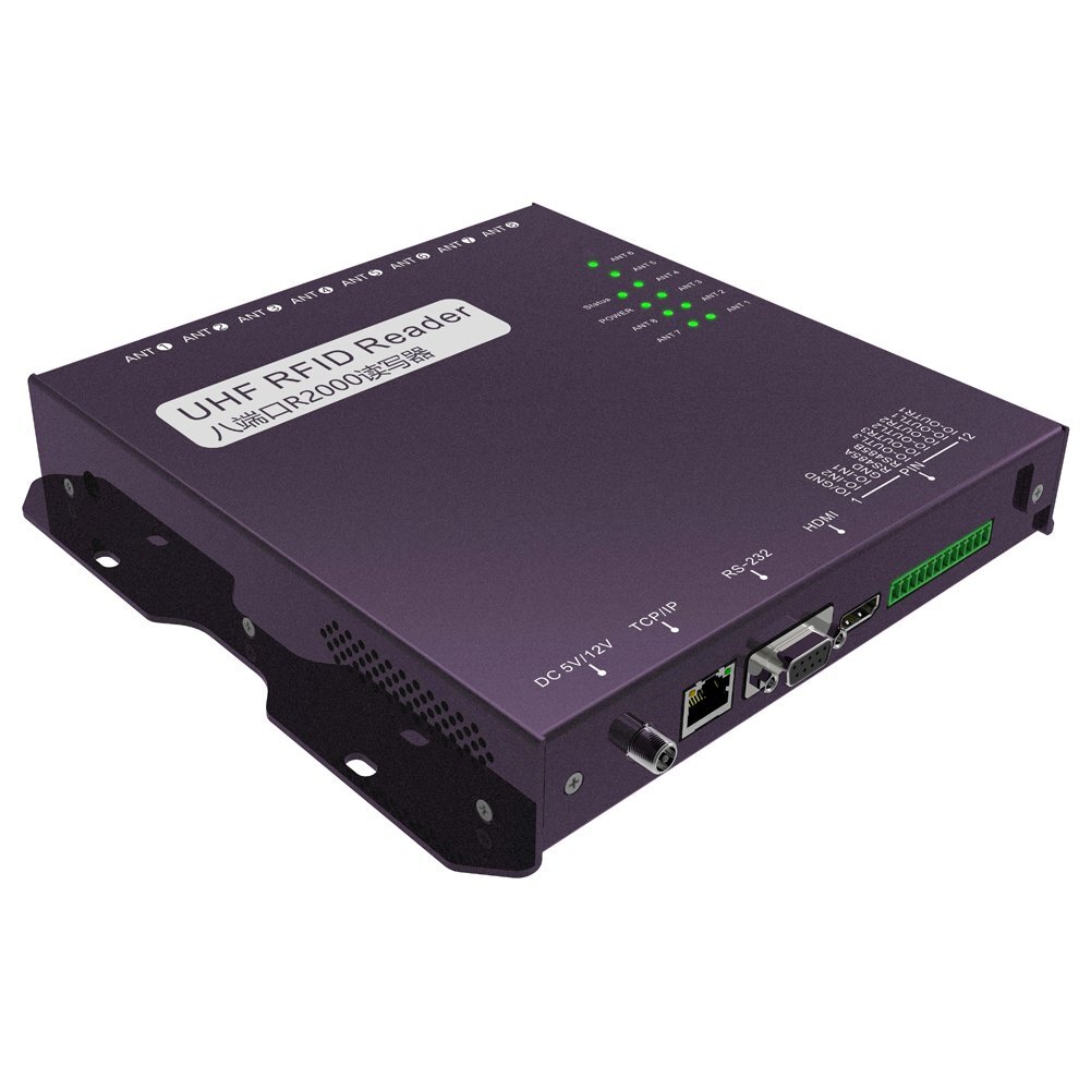 8-port UHF RFID Reader 八端口UHF超高頻讀寫器 8-port UHF RFID Reader 八端口UHF超高頻讀寫器