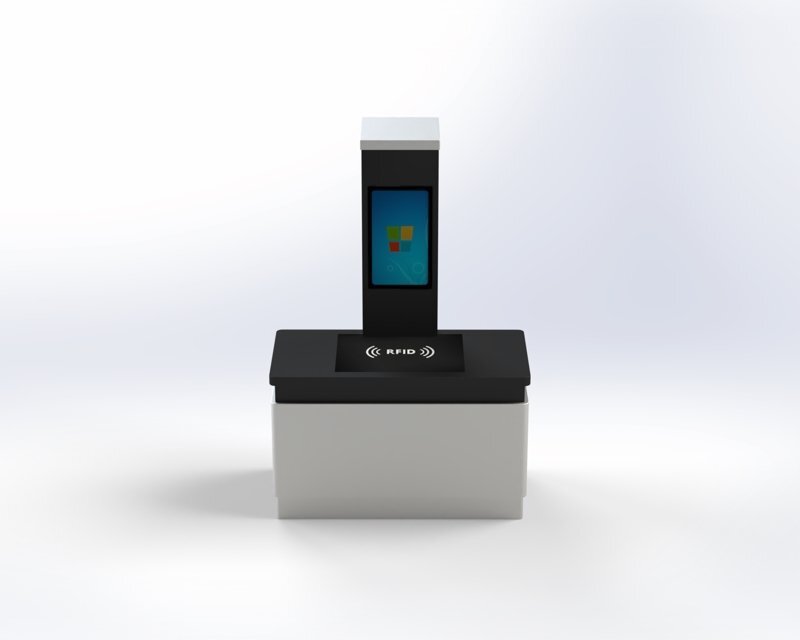RFID立式操作臺DW-DK-K3 3