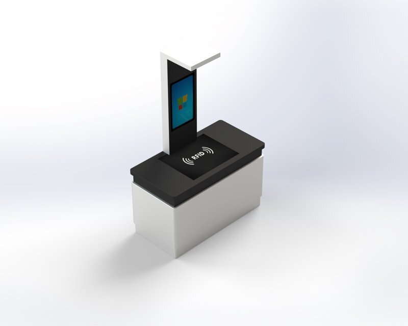 RFID立式操作臺DW-DK-K3 2