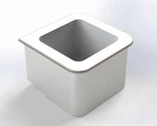 RFID自助收銀機(jī)-RFID方形識(shí)別籃 適合烘培零售店、珠寶店、眼鏡店